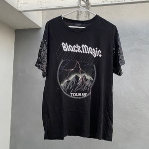 Topshop graphic rock glam tee